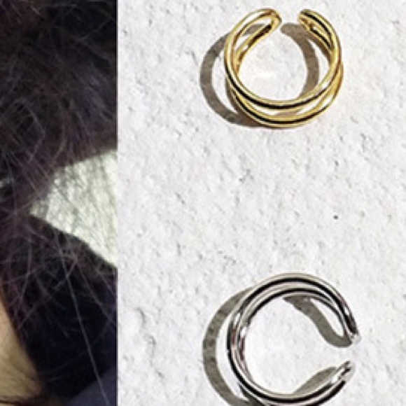 🔥 NWT! 2 pieces Round circle ear clip 2 colors - Picture 4 of 4